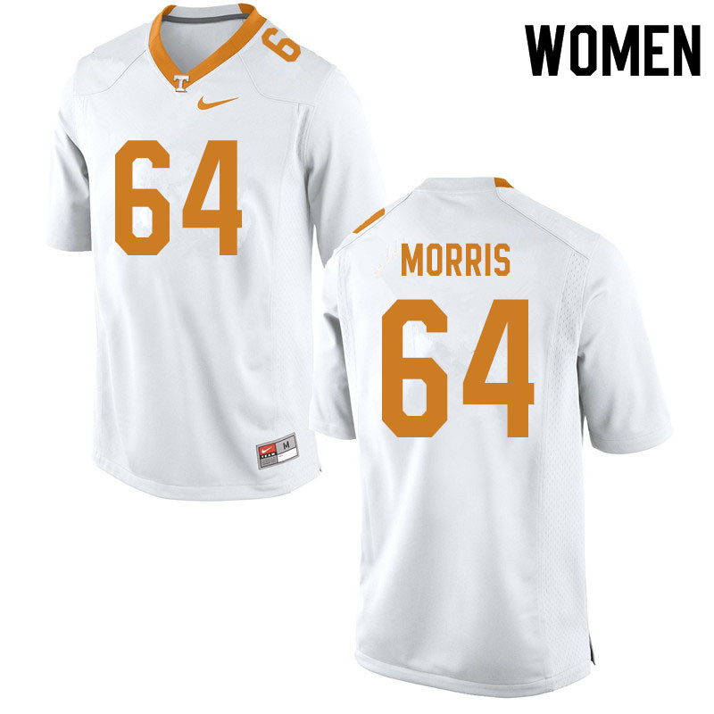 Women #64 Wanya Morris Tennessee Volunteers College Football Jerseys Sale-White